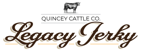 Quincey Cattle Co. Legacy Jerky logo.